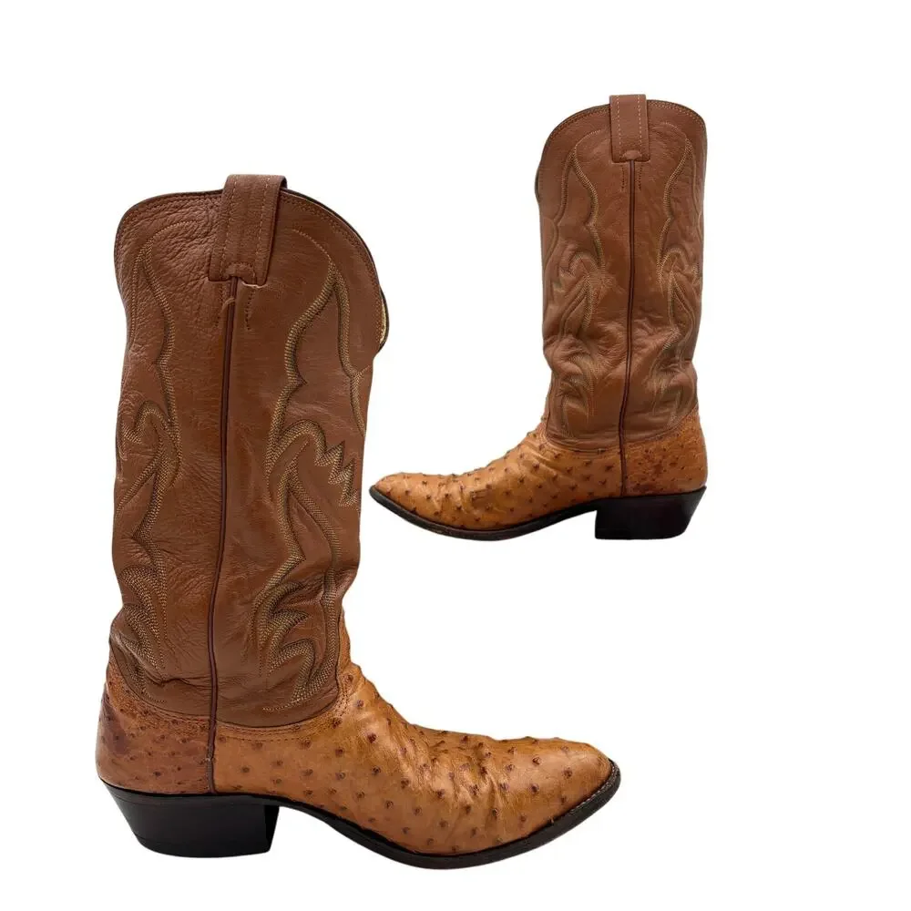 Nocona Boots | Shoes | Vintage 7s Nocona Ostrich Cognac  display picture 1